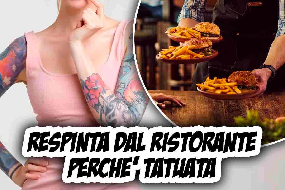 Respinta ristorante perché tatuata: caos social