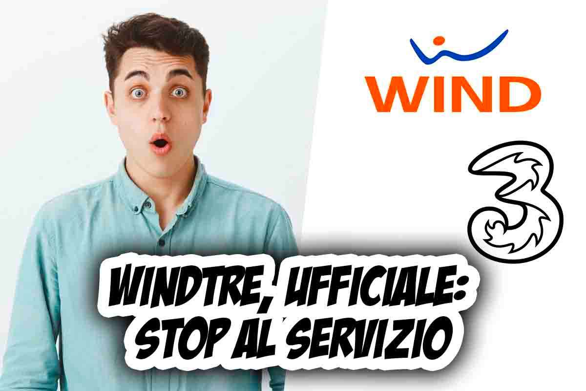 WindTre cancella servizio