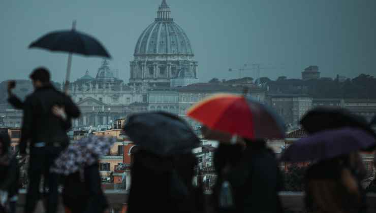 prevista pioggia a Roma