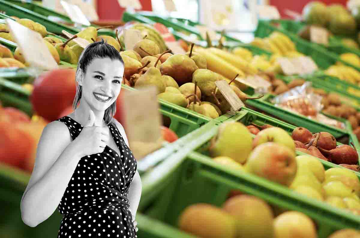 Frutta al supermercato per ottobre