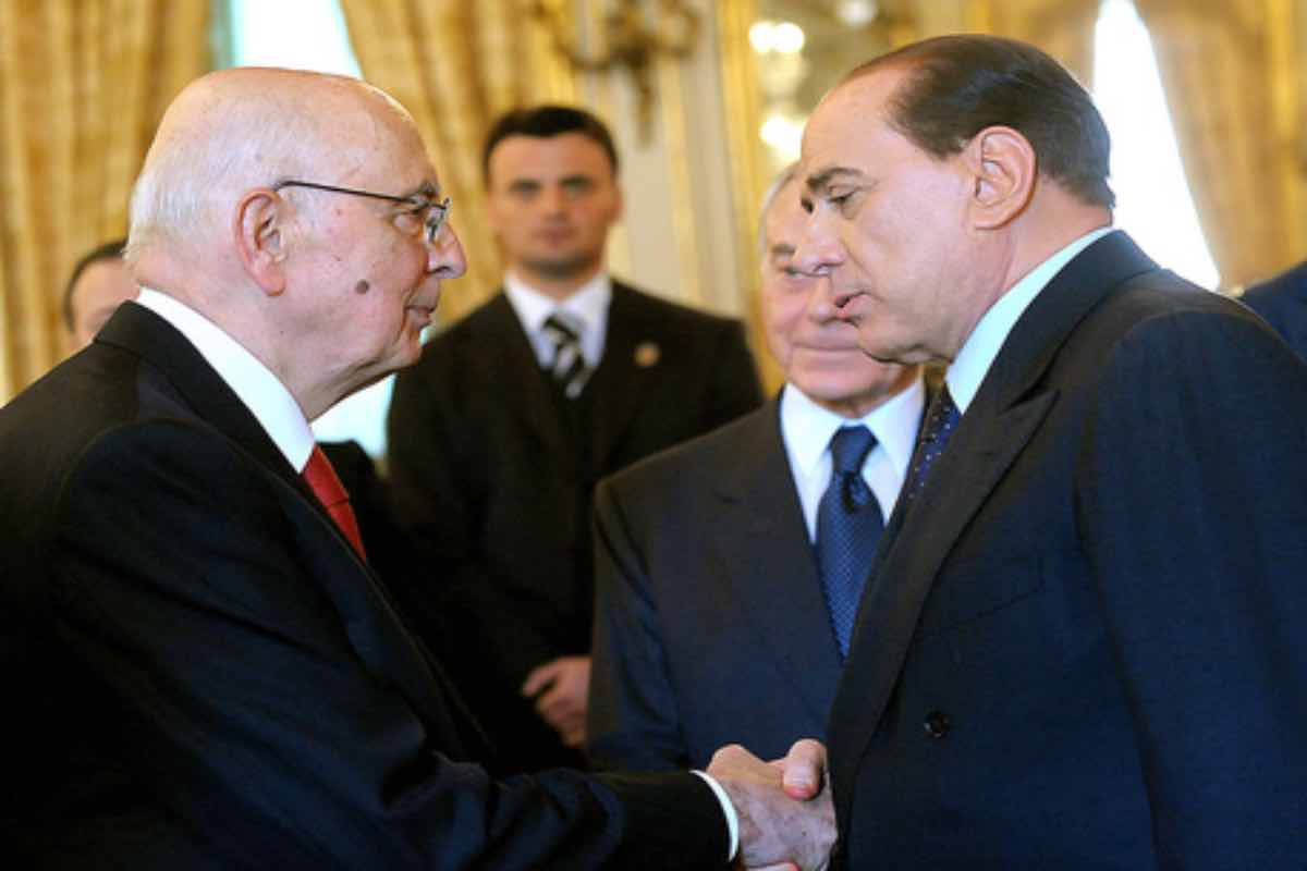 Giorgio Napolitano e Silvio Berlusconi, retroscena