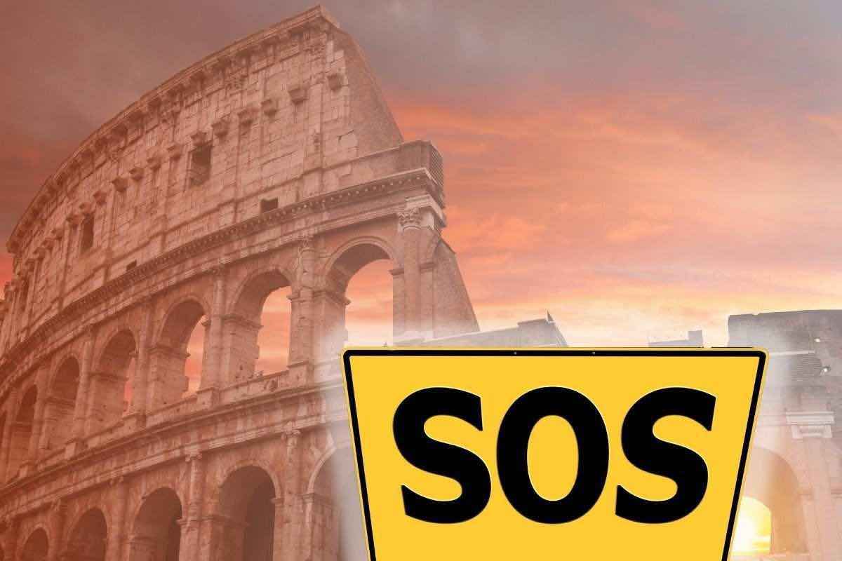 spariti dal colosseo e portati via